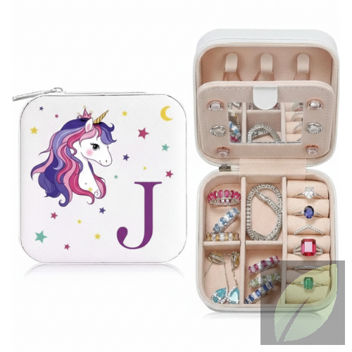 Caja de Joyería Portátil de Piel Sintética